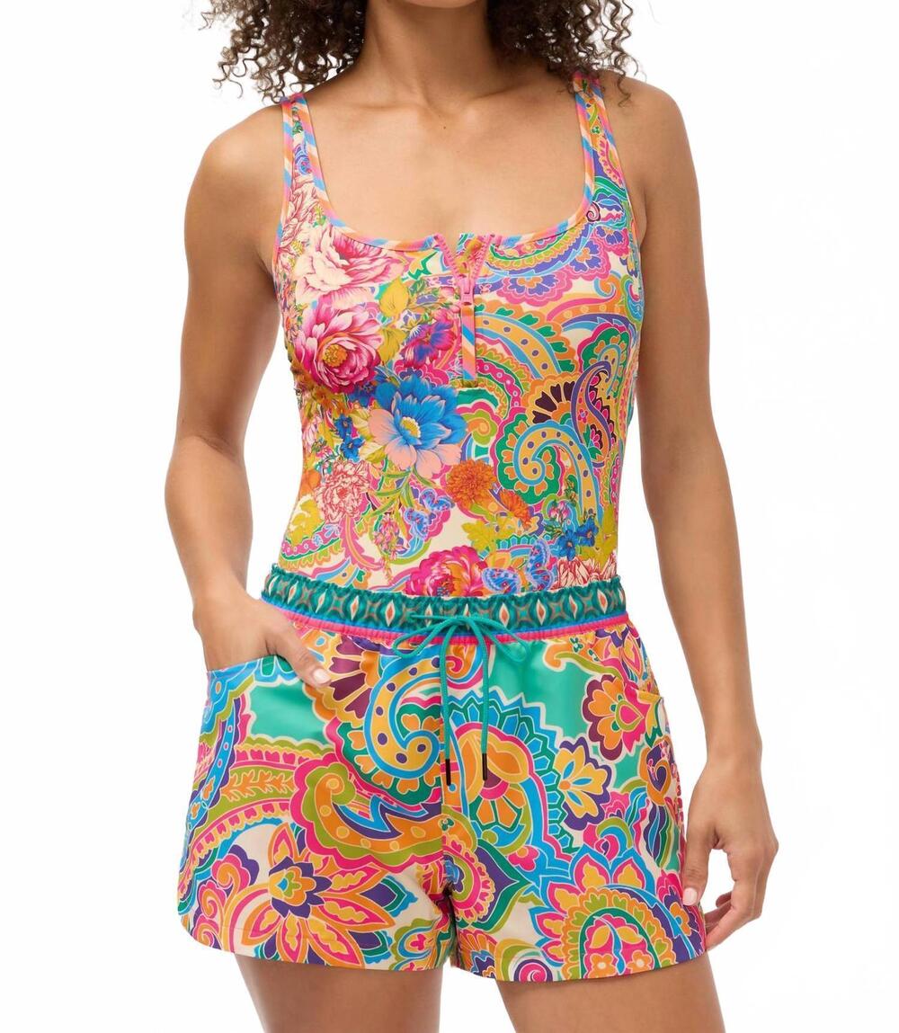 NEW JOHNNY WAS floral board shorts in cristata
